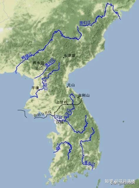 朝鲜地图高清版水门桥图片