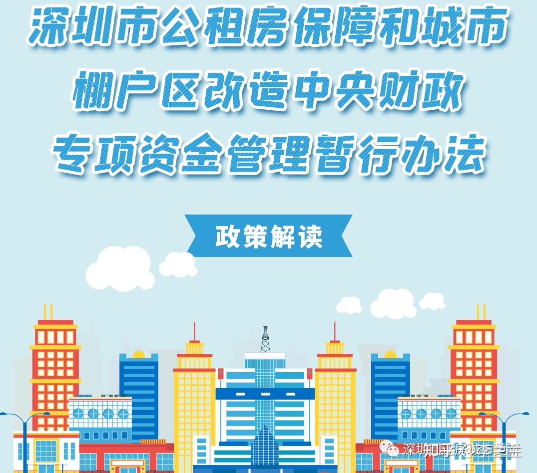 深圳市公租房保障和城市棚戶區改造中央財政專項資金管理暫行辦法政策