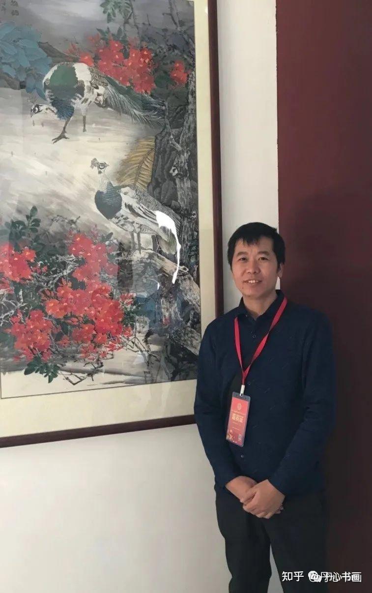 构图奇巧艳而不俗花鸟画家李庆友