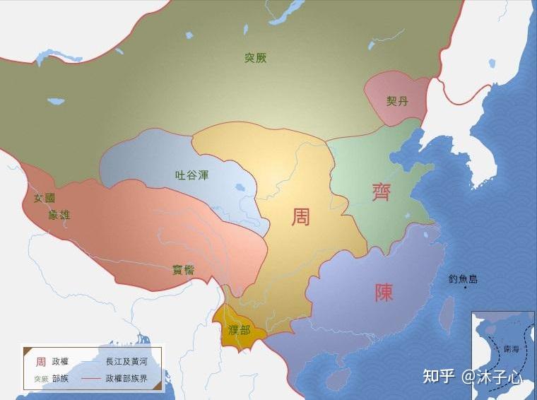 南朝陈疆域图图片
