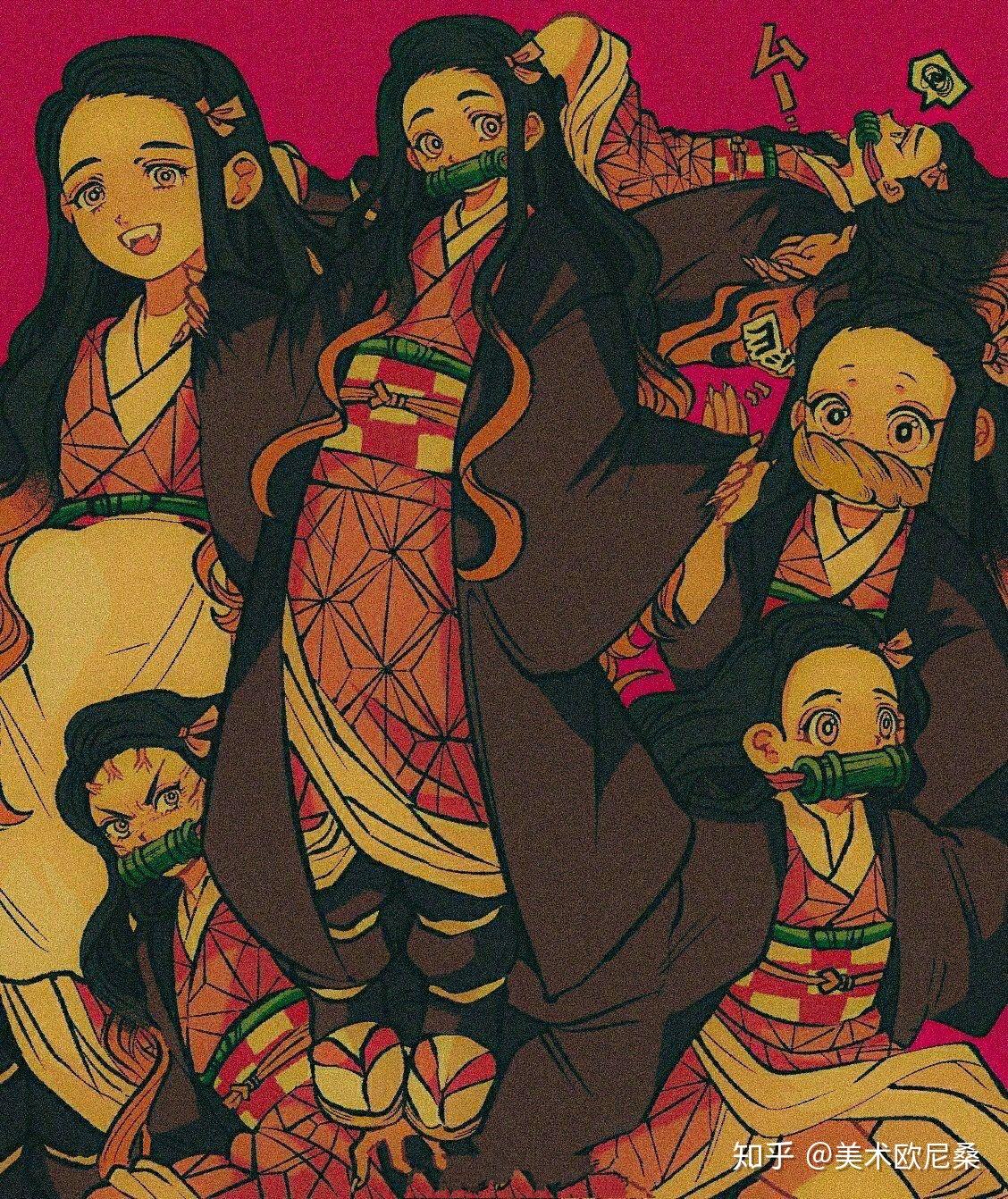 复古画风下的经典日漫角色来自日本画师pikurusu漫画插画分享动漫壁纸