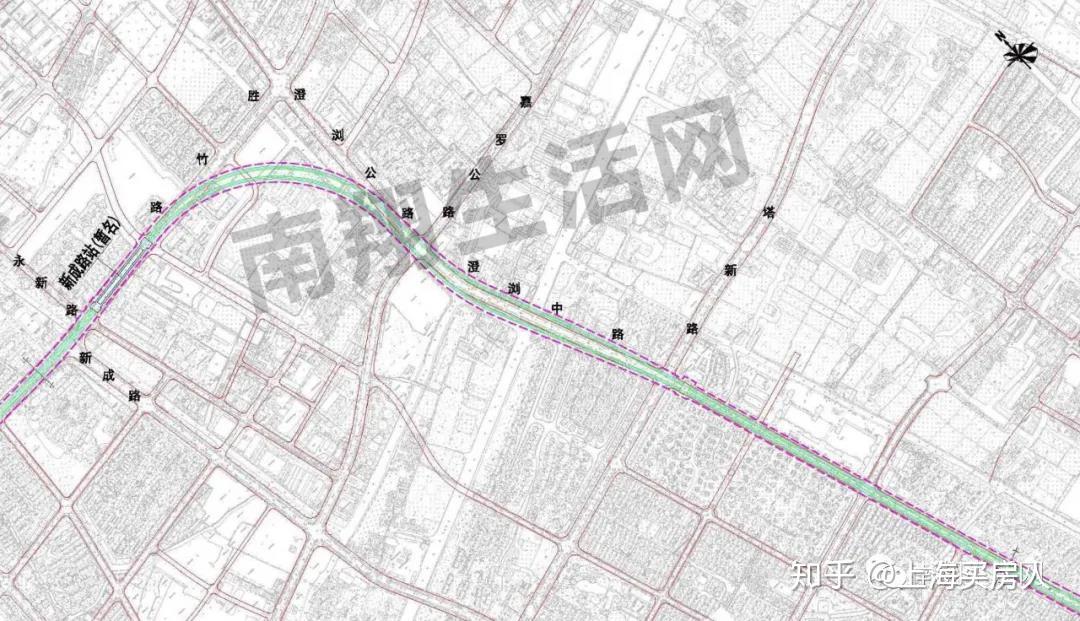 嘉闵线嘉戬公路站规划图片