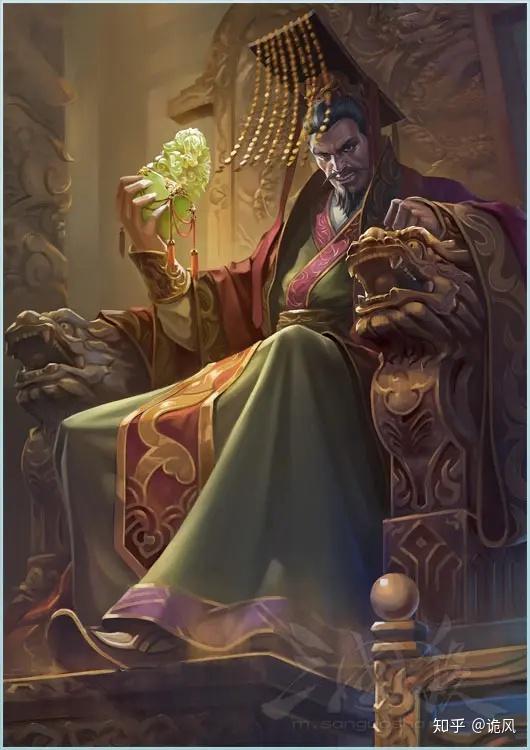 三国杀四世三公袁术手捧玉玺的男人