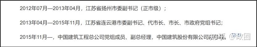 四大建筑央企领导的行政级别(中建、中铁、中铁建、中交) - 知乎