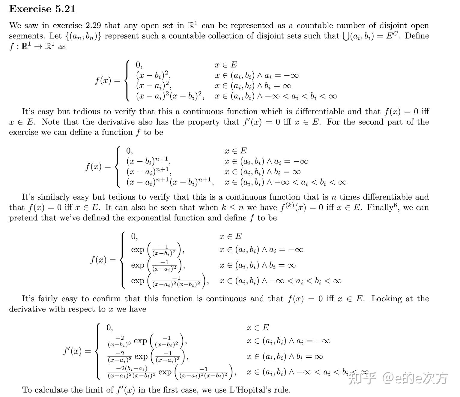 Mathematical Analysis Exercise - Differentiation - 知乎