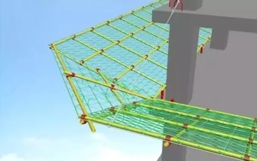 【干货】建筑工程水平挑网的施工方法及安全要求,附流程图!