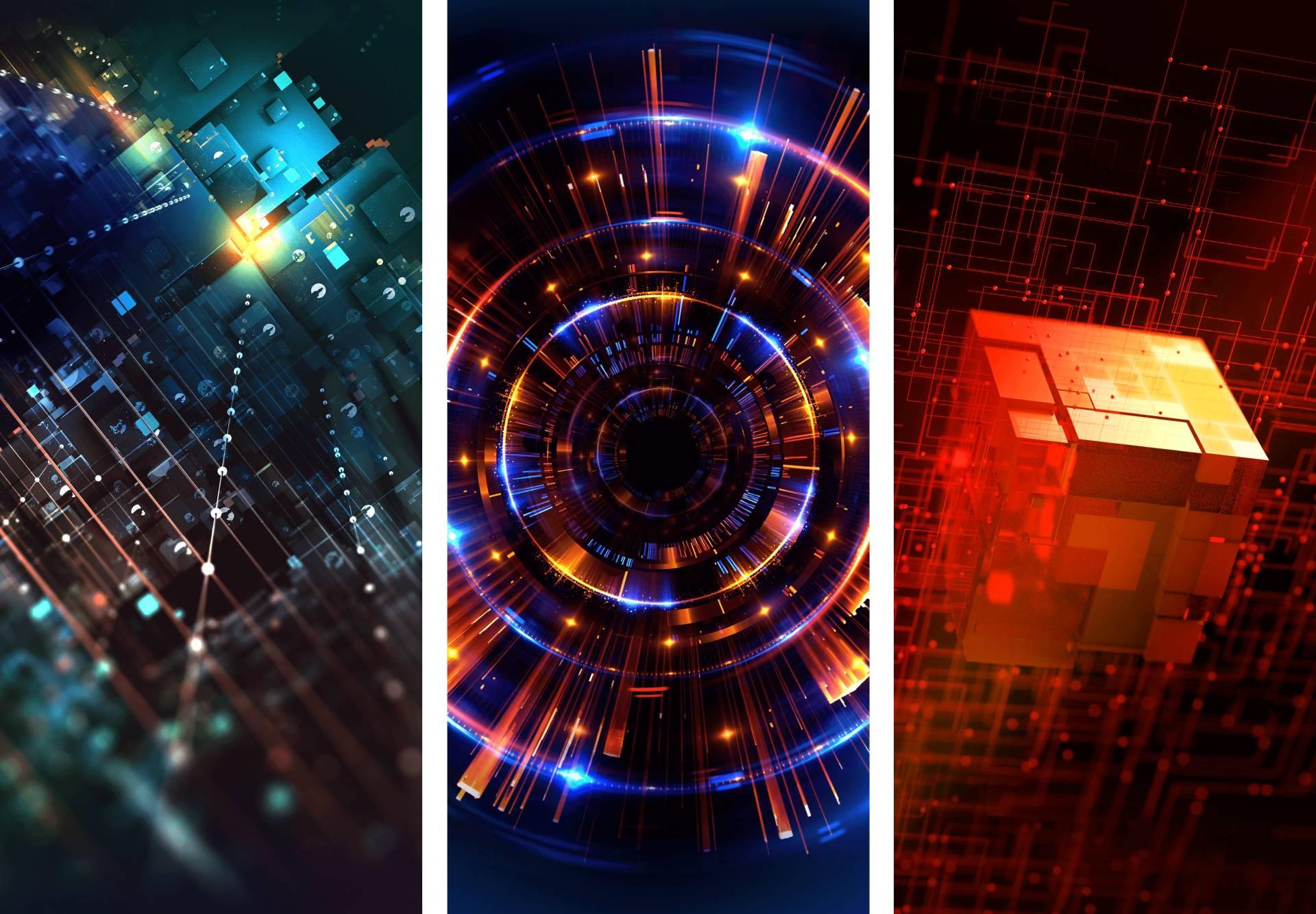 而对于本身具有游戏属性的rog phone来说,其壁纸的设计大多以机械风和