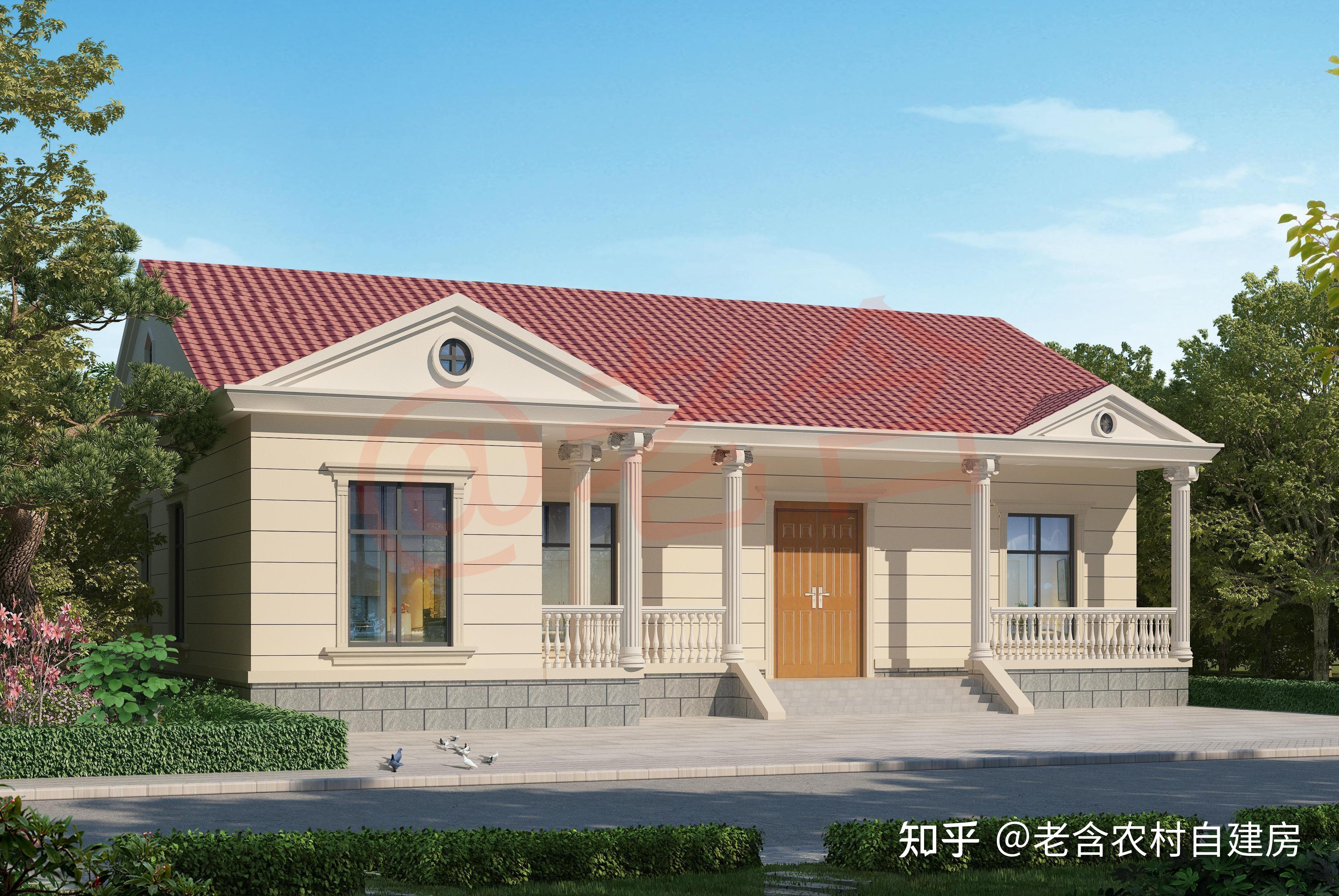 没想到在农村建一层别墅可以这么好看黄大哥只花了15万真香