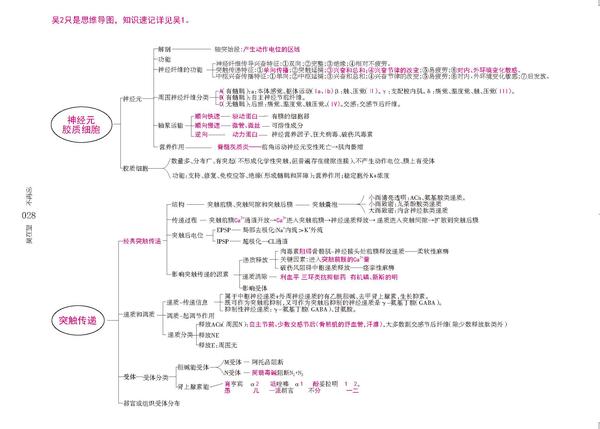 生理学思维导图吴在望生理学思维导图版