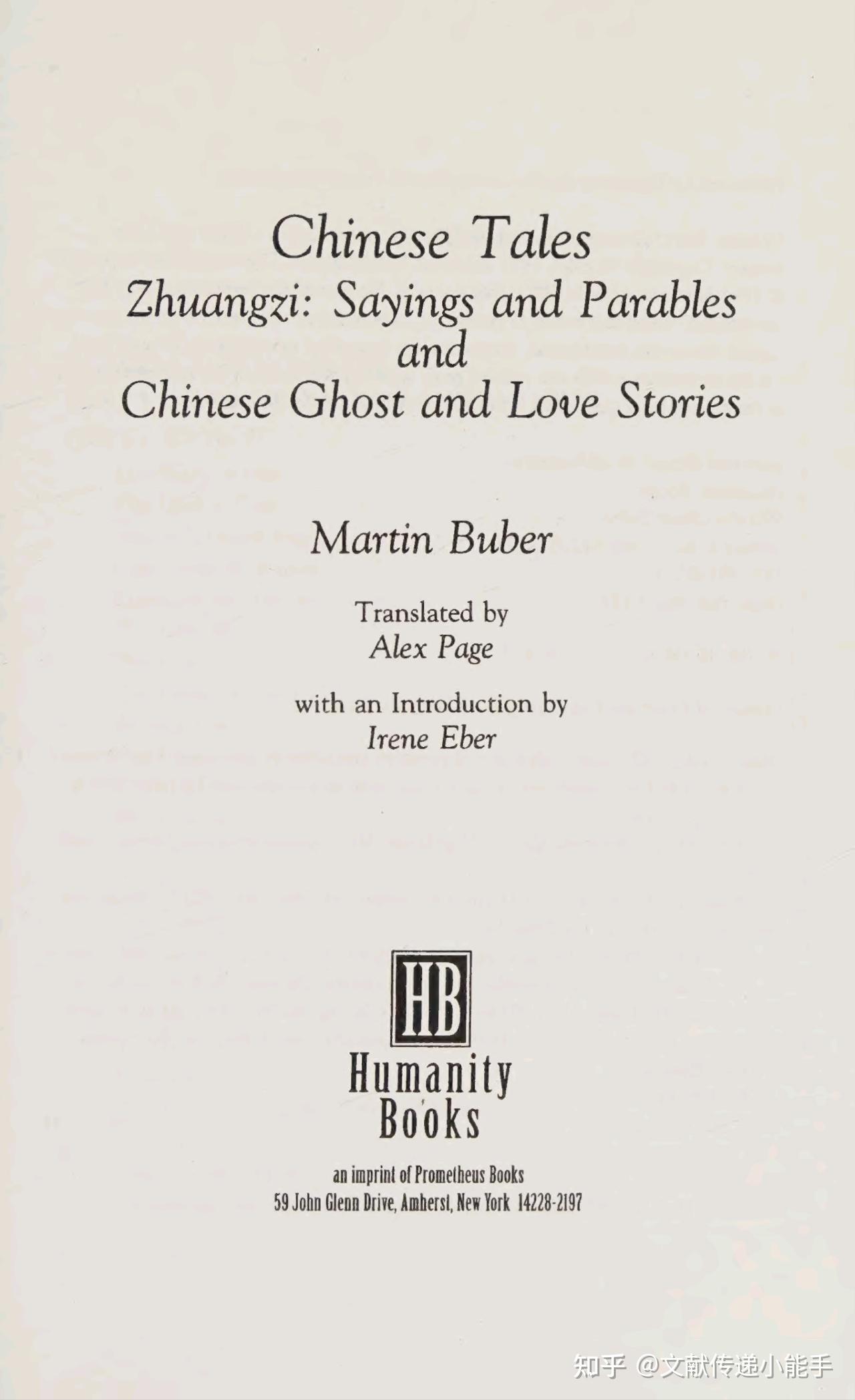 Chinese tales Zhuangzi, sayings and parables and Chinese ghost and