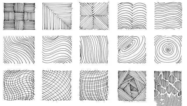 线条的练习方法就是排线,练到线条圆润,粗细变化均匀,画出来的线整齐