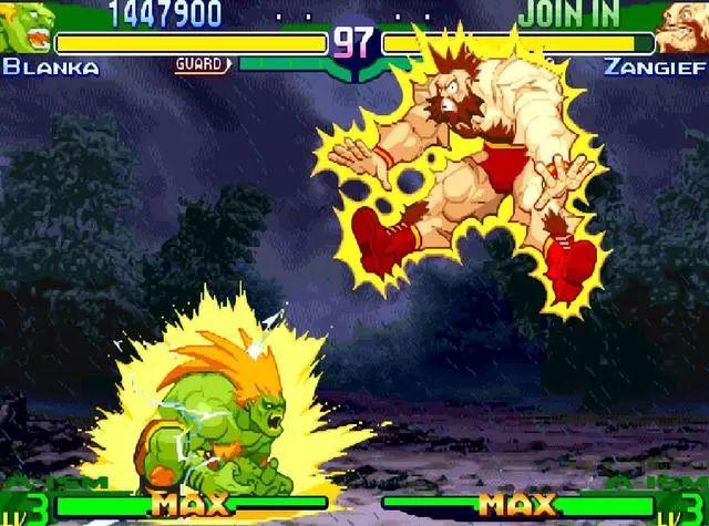 经典街机街头霸王青狼电击特效资深玩家可以看骨骼识人