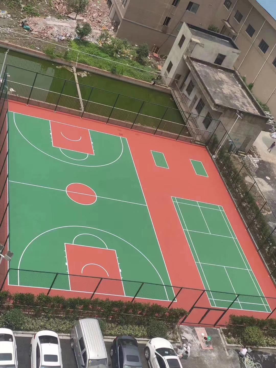 室外建设一个硅pu塑胶篮球场需要多少成本