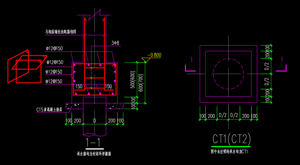 獨立基礎獨立基礎用於框架結構,作用是將框架柱傳遞下來的豎向荷載