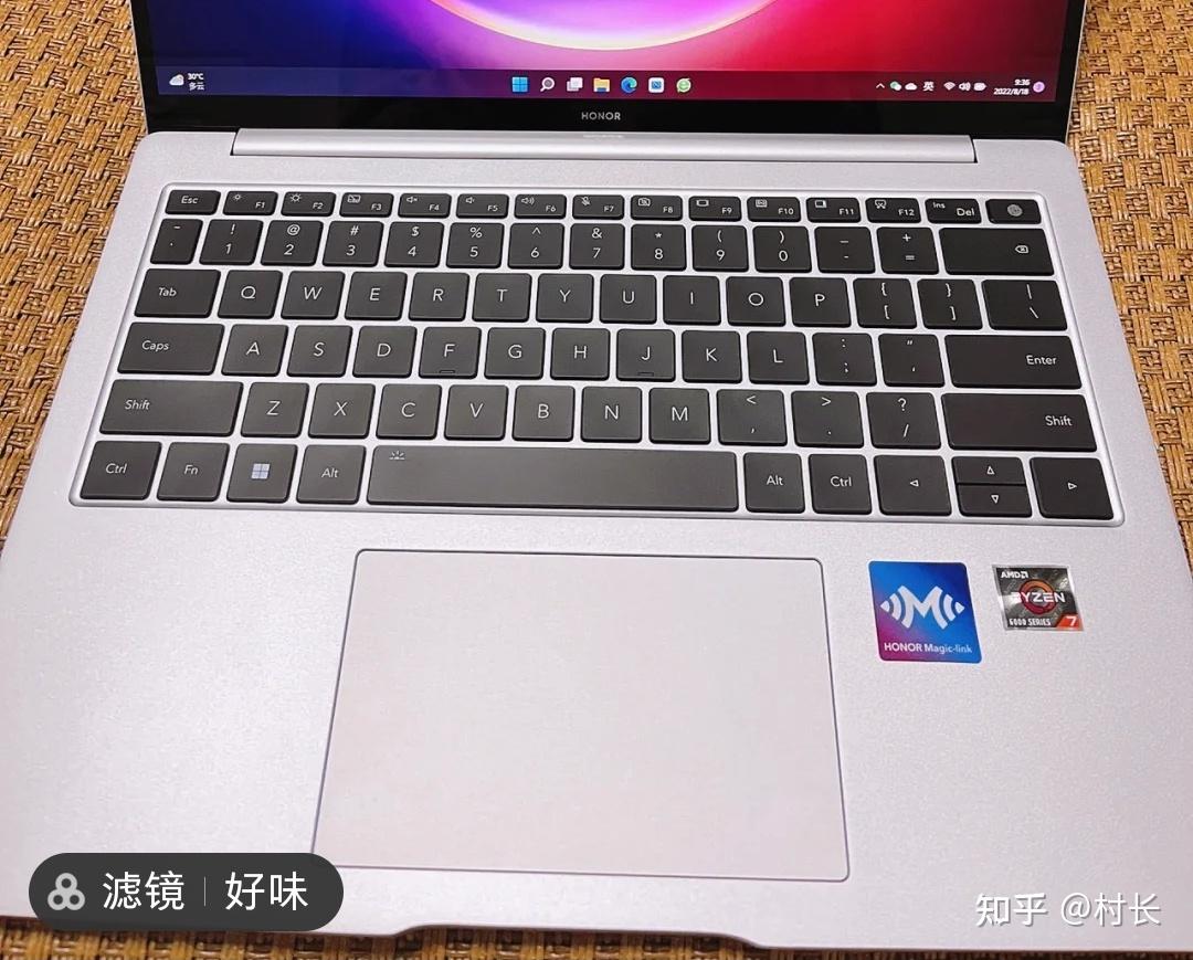 荣耀magicbook14键盘灯图片