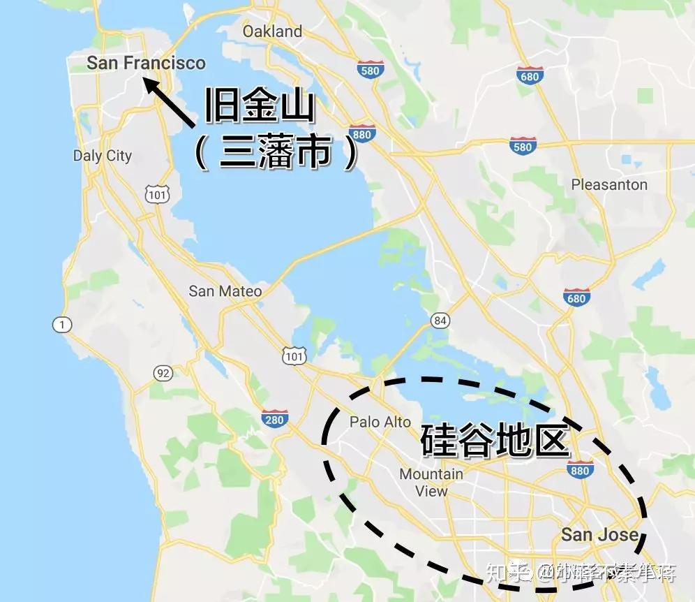 硅谷的主要部分位于旧金山半岛南端的圣塔克拉拉县(santa clara