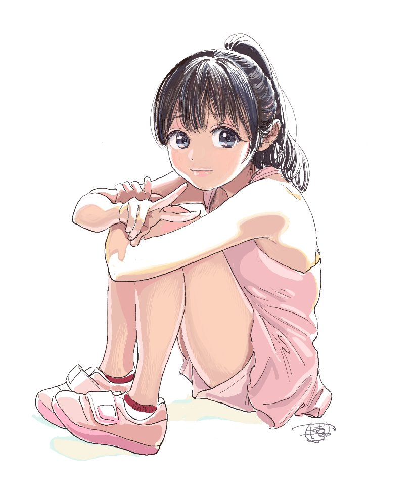 明日酱的水手服少女感爆棚了仅凭线稿就俘虏了上万人的心轻微课