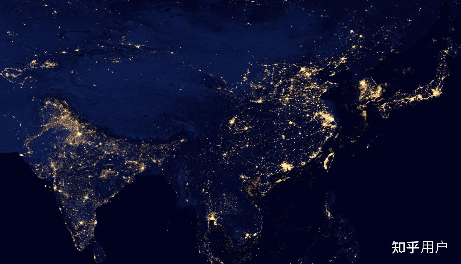 为什么落后的印度在卫星图上这么亮