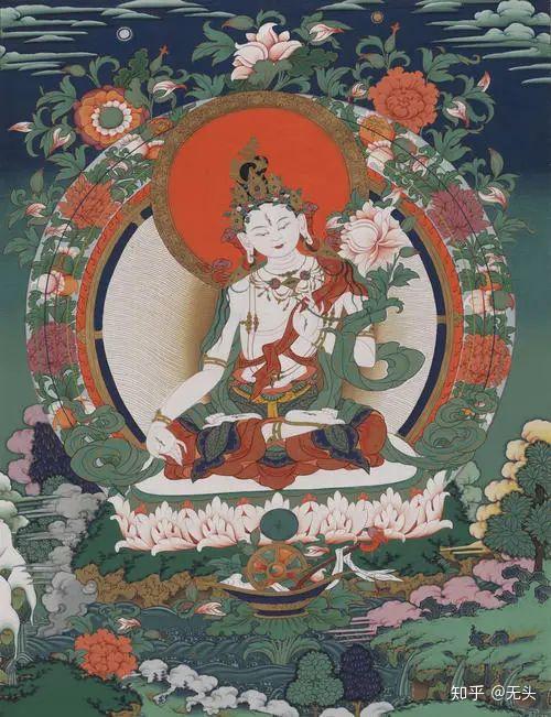 白度母绿度母是观世音菩萨右眼眼泪所化,为所有度母之主尊,在藏地历史