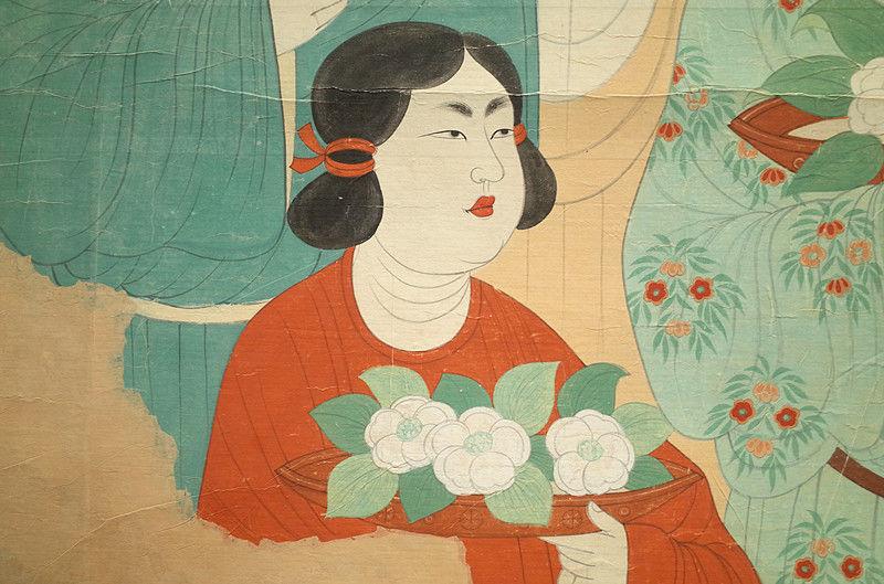 神游千年大美敦煌盛唐130窟供养人像都督夫人太原王氏礼佛图花团锦簇