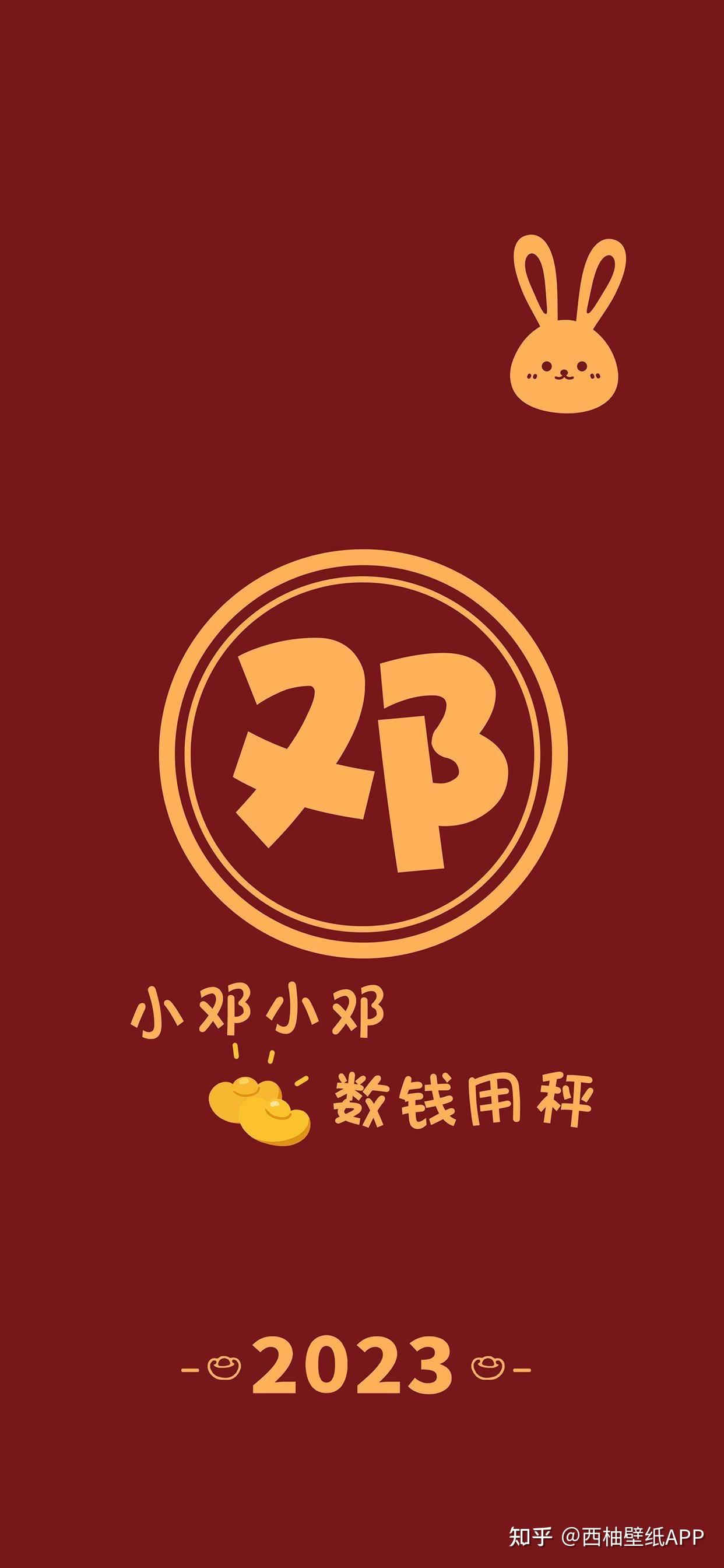2023年姓氏壁纸,兔年大吉姓氏壁纸分享 - 知乎