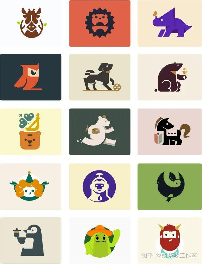 5 个案例带你领悟几何面性趣味logo!