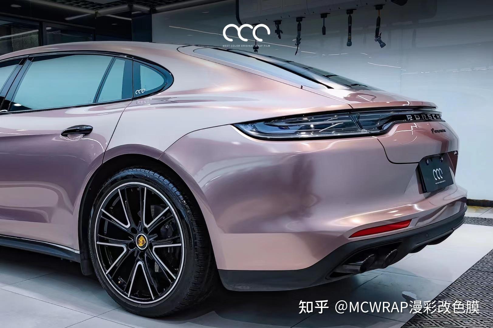 保时捷帕拉梅拉漫彩改色膜冰莓粉,优雅知性又高贵 - 知乎