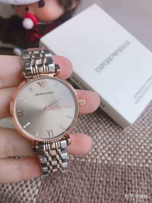 阿玛尼ar184002贝母表盘石英手表