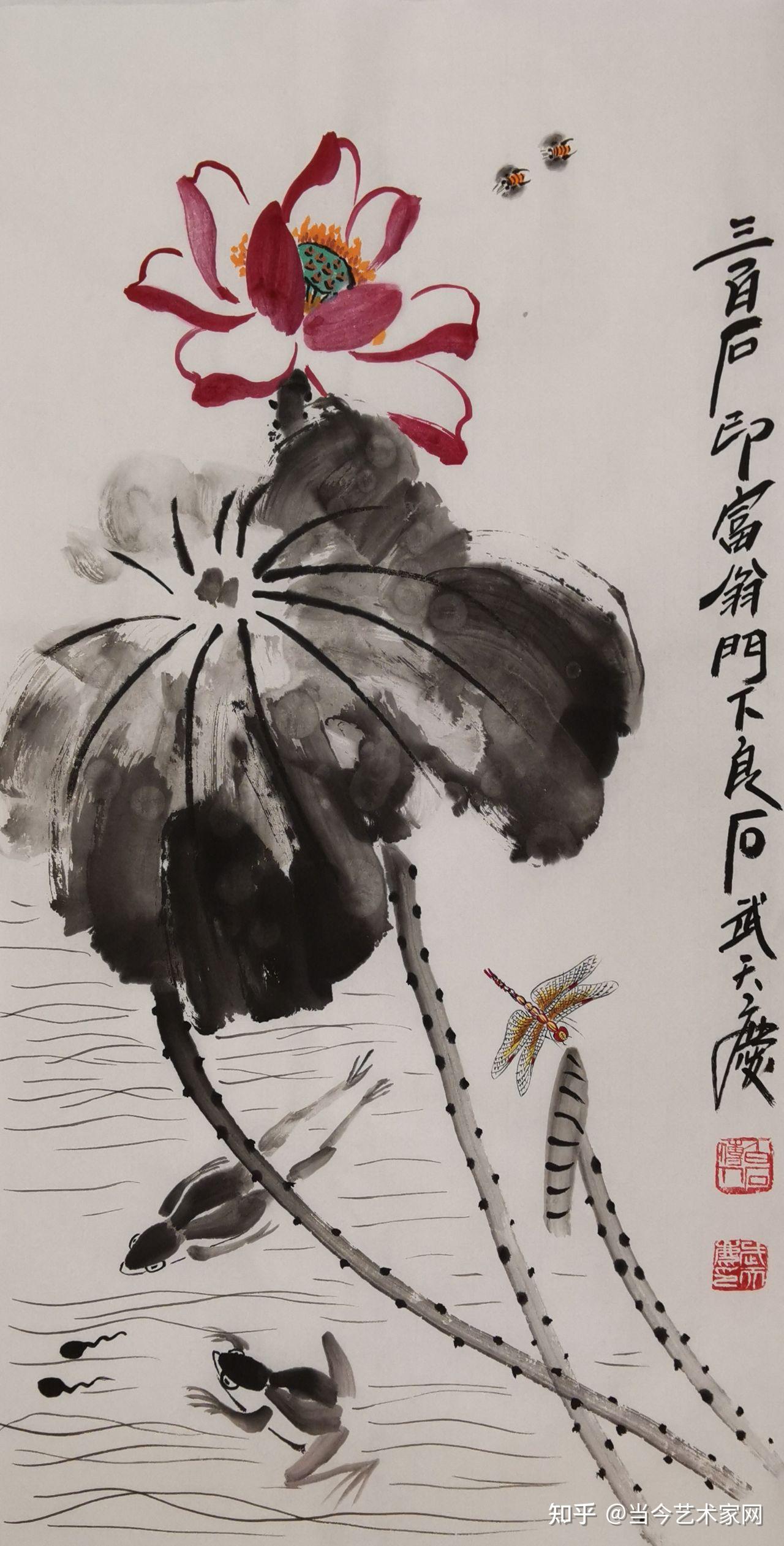 寄萍堂上老人白石门下,齐丽霞的衣钵大弟子山翁良石武天庆齐氏四绝