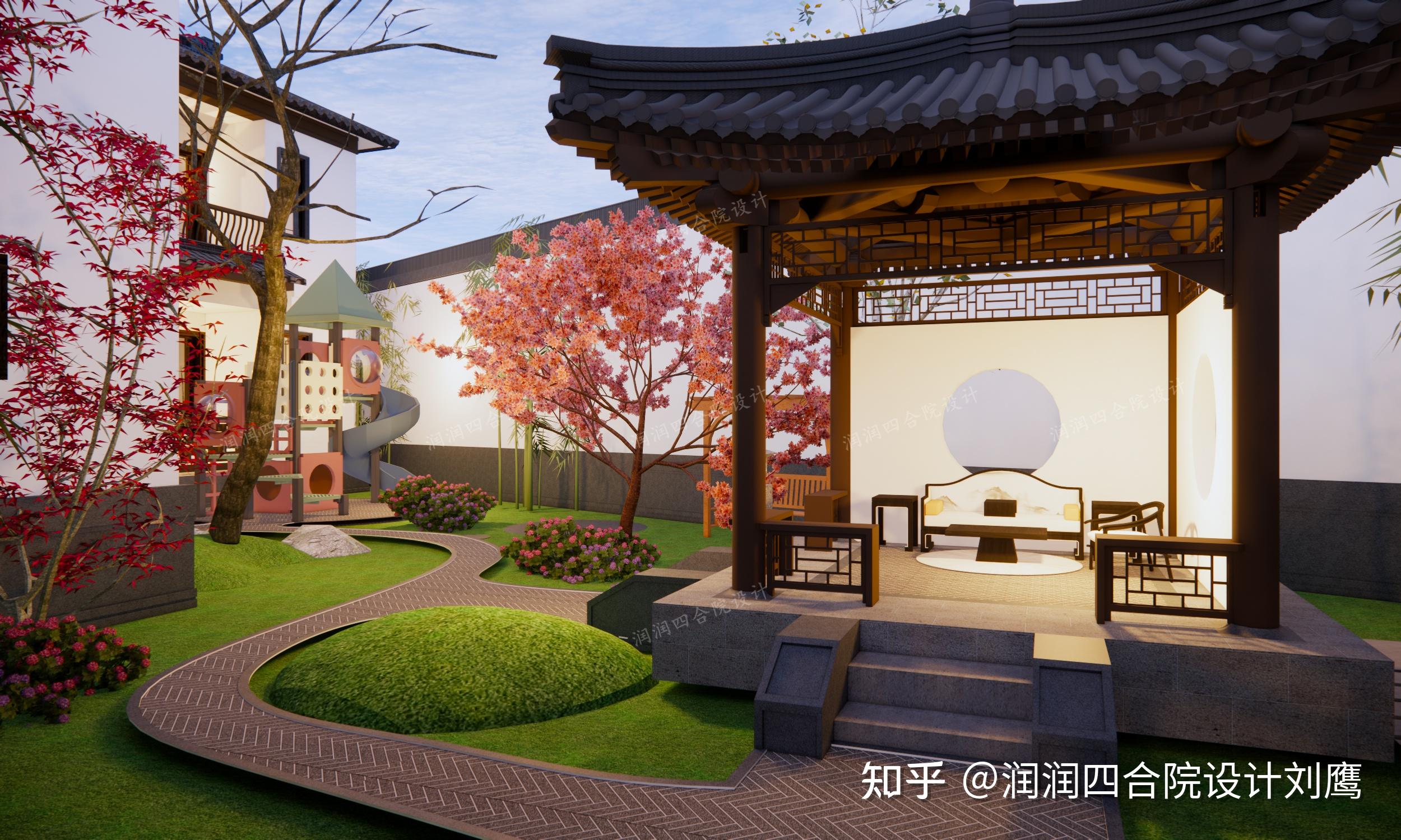 润润四合院设计刘鹰:传承苏式四合院大宅,连廊移步异景,9处小院各具风韵 - 知乎