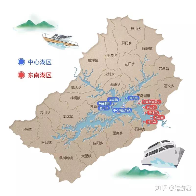 千岛湖地图位置图片