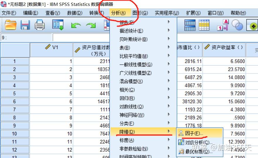 spss总方差解释和碎石图分析步骤