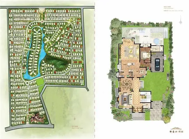 奥北别墅区千亩纯独栋成品浅山湖畔千亩山水阔院独栋深井温泉