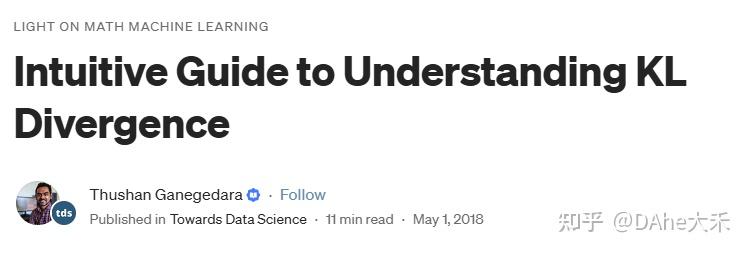 Intuitive Guide to Unstanding KL Divergence-中文翻译 - 知乎