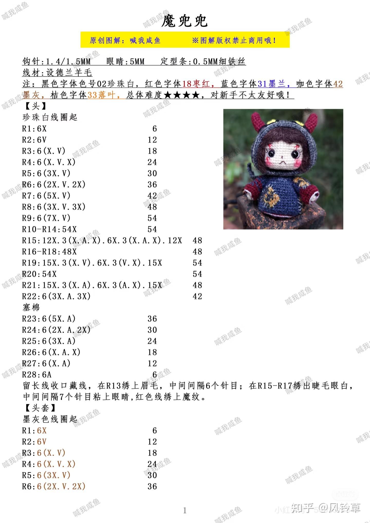 钩织图解（存图） - 知乎