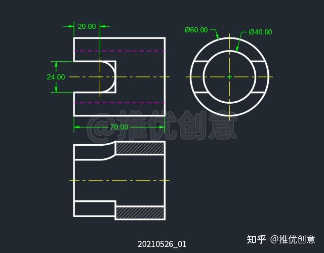 cad剖视图怎么画啊?