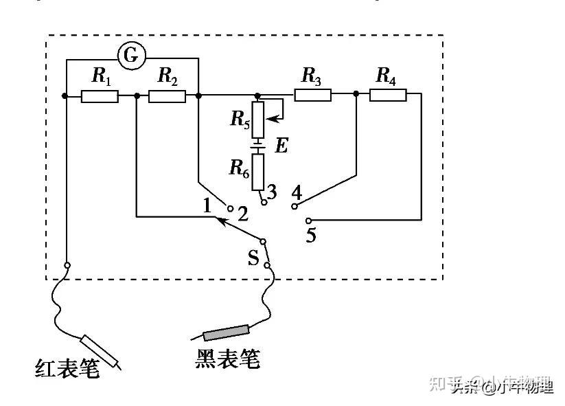 多量程多用电表原理图图片