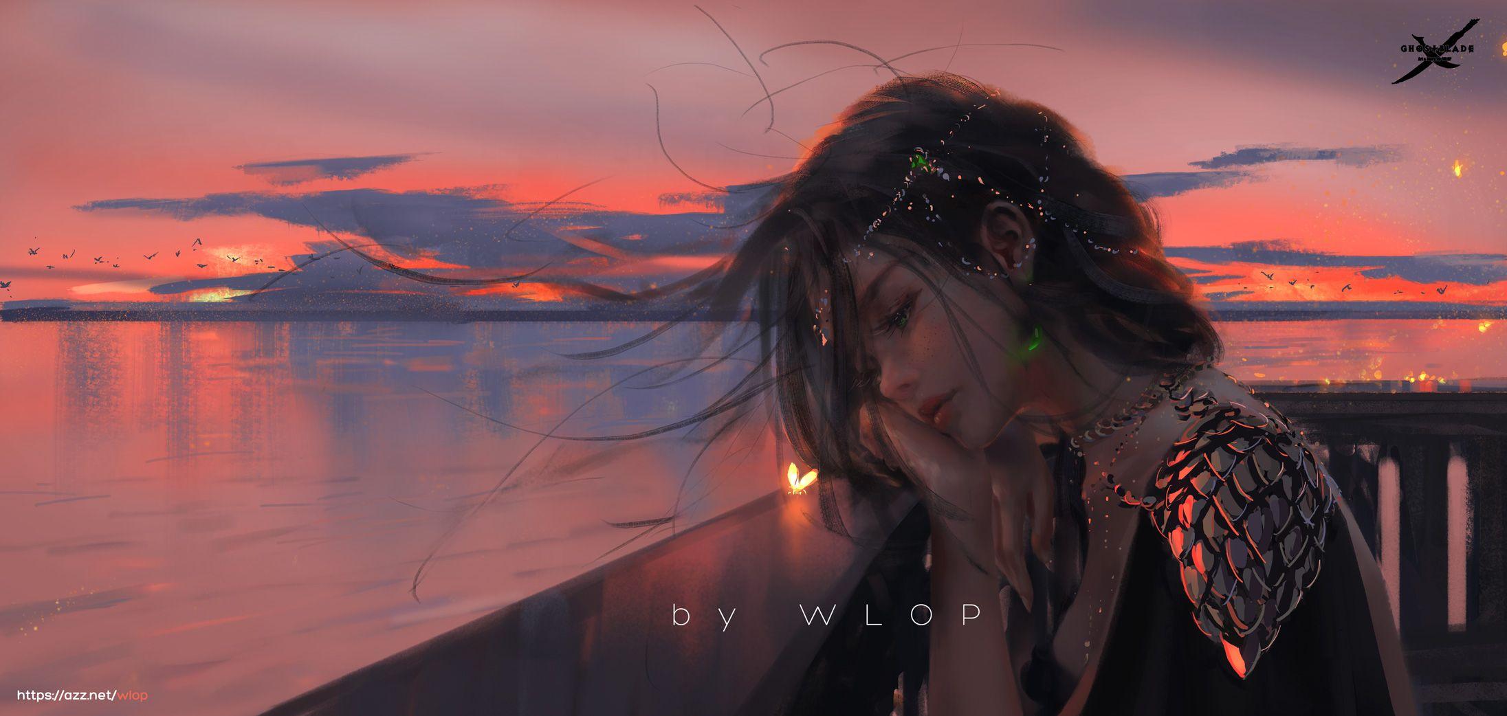 壁纸欣赏||wlop神仙宝藏画师!! - 知乎