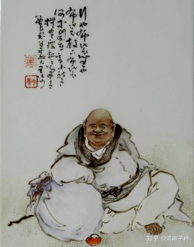 王琦瓷板画:为什么能成为"八友"之首?看完你就知道了 - 知乎