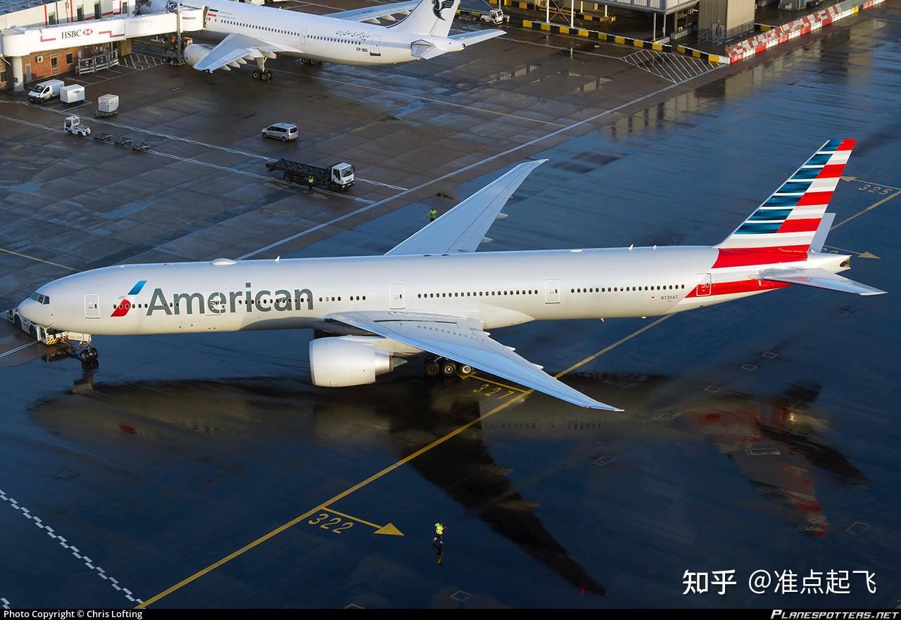 图:美国航空777 来源:见水印伴随着波音747和空客a380停产,四发飞机