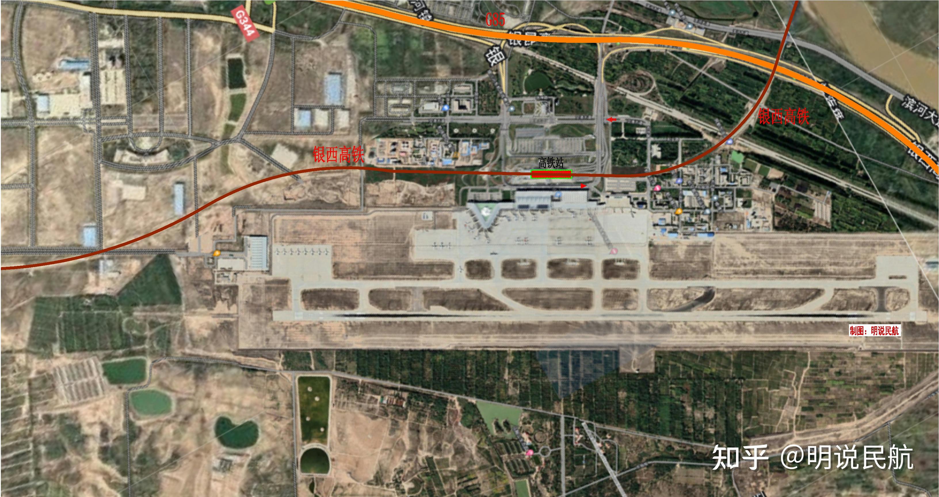 银川河东机场位置图片