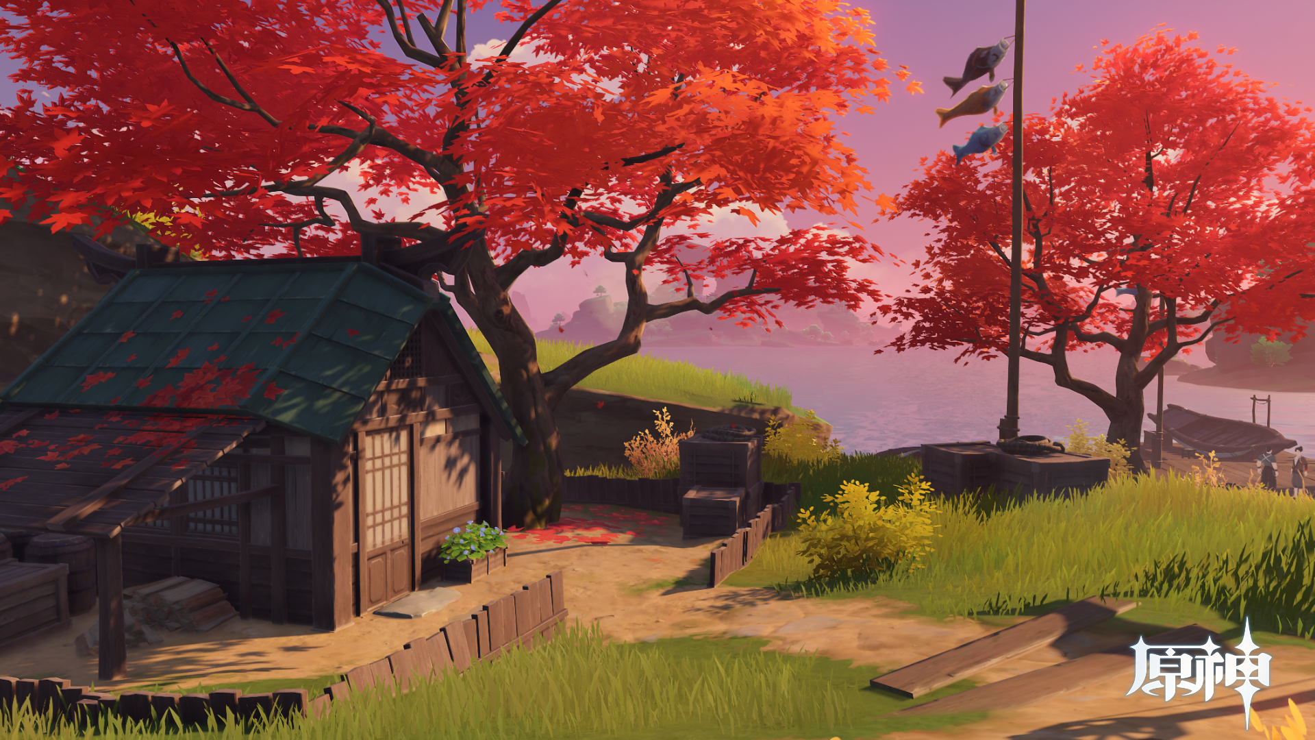 下的离岛曾是稻妻重要的对外通商口岸,曾几何时,环绕岛中的那棵大枫树