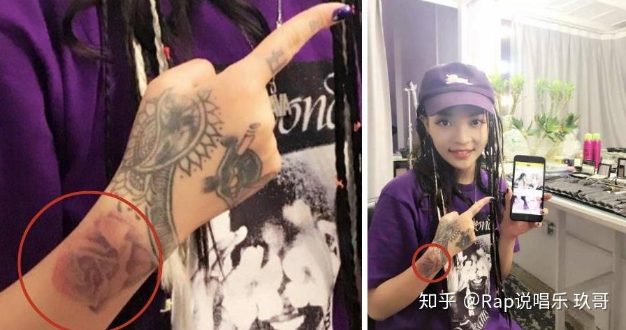 (从万妮达微博照片来看,她的胸口好像并没有纹身)