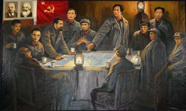 (油画《遵义会议》)【抛妻弃子离开中国】此时,李德在中共的地位依然