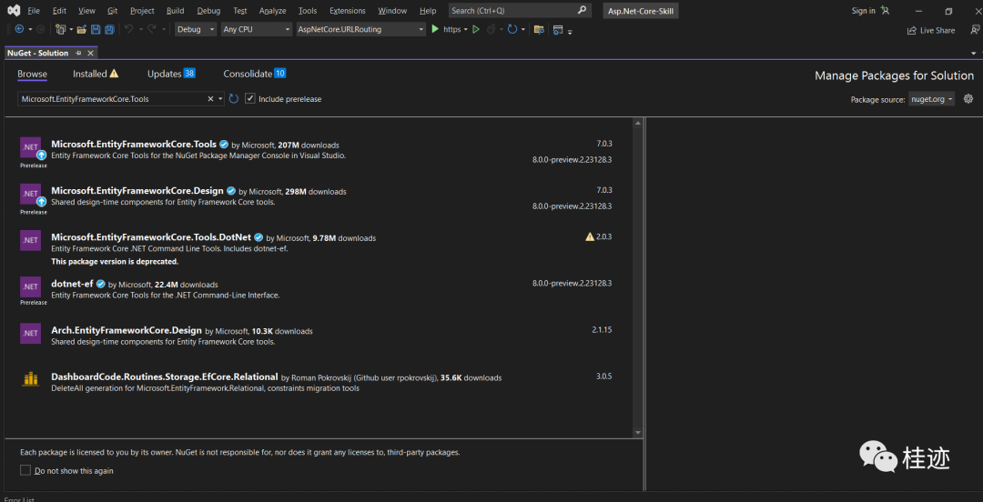 Entity framework core 