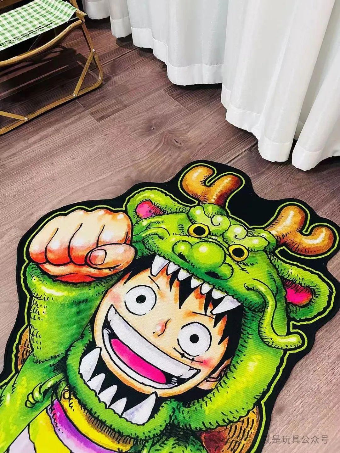 海贼王2024新年地毯龙袍加身的路飞太帅了