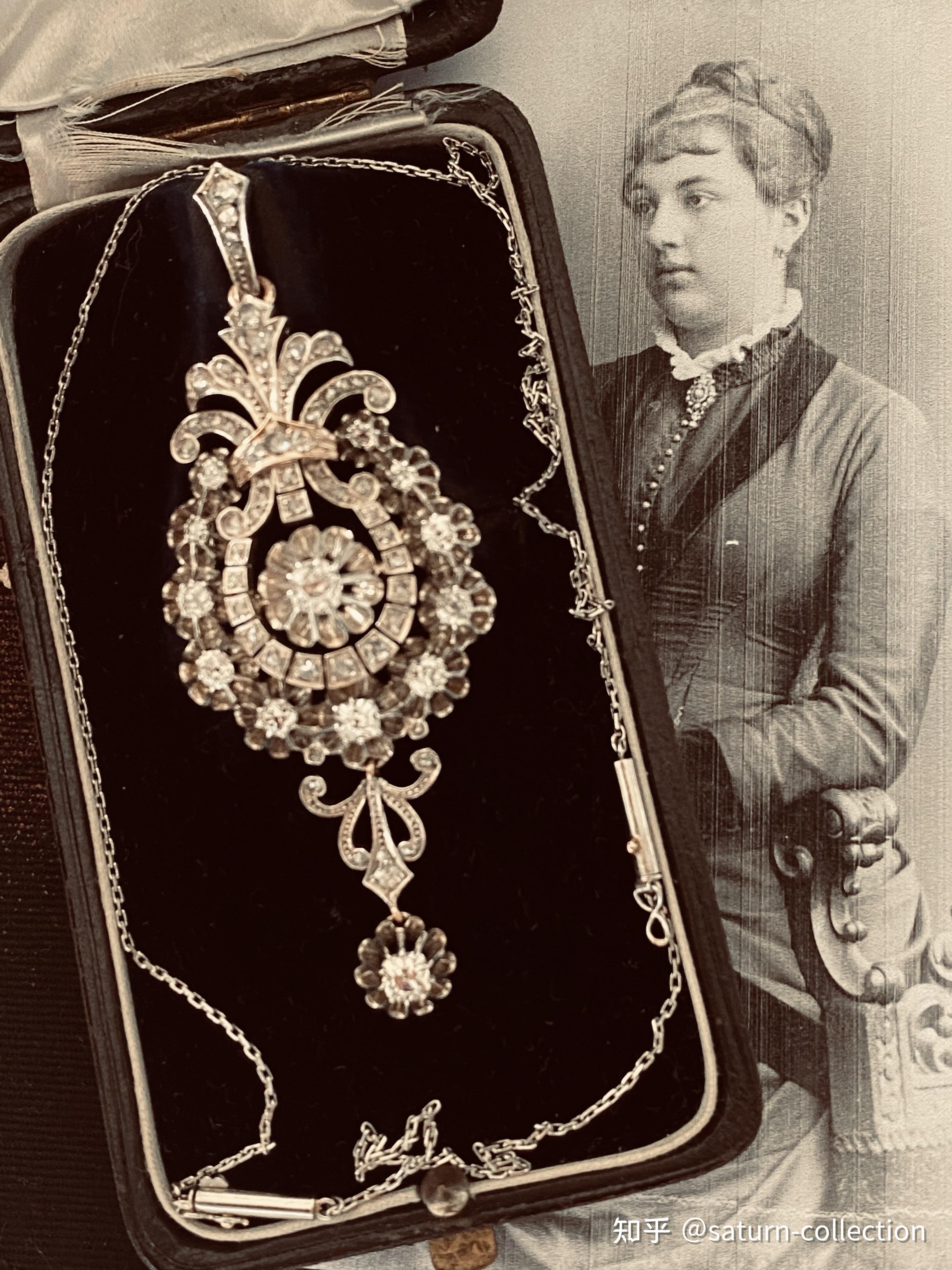 19世纪中晚期欧洲古董珠宝小精品赏析1德国新娘和她的钻石胸针