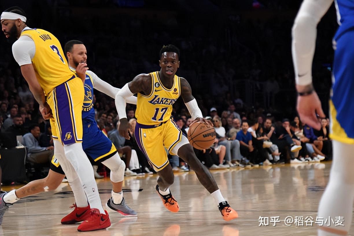 本场比赛中,湖人的先发后场大将丹尼斯-施罗德(dennis schroder)也为