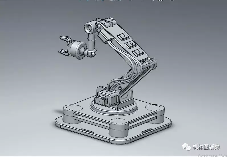 機器人roboarm機械臂模型3d圖紙solidworks設計