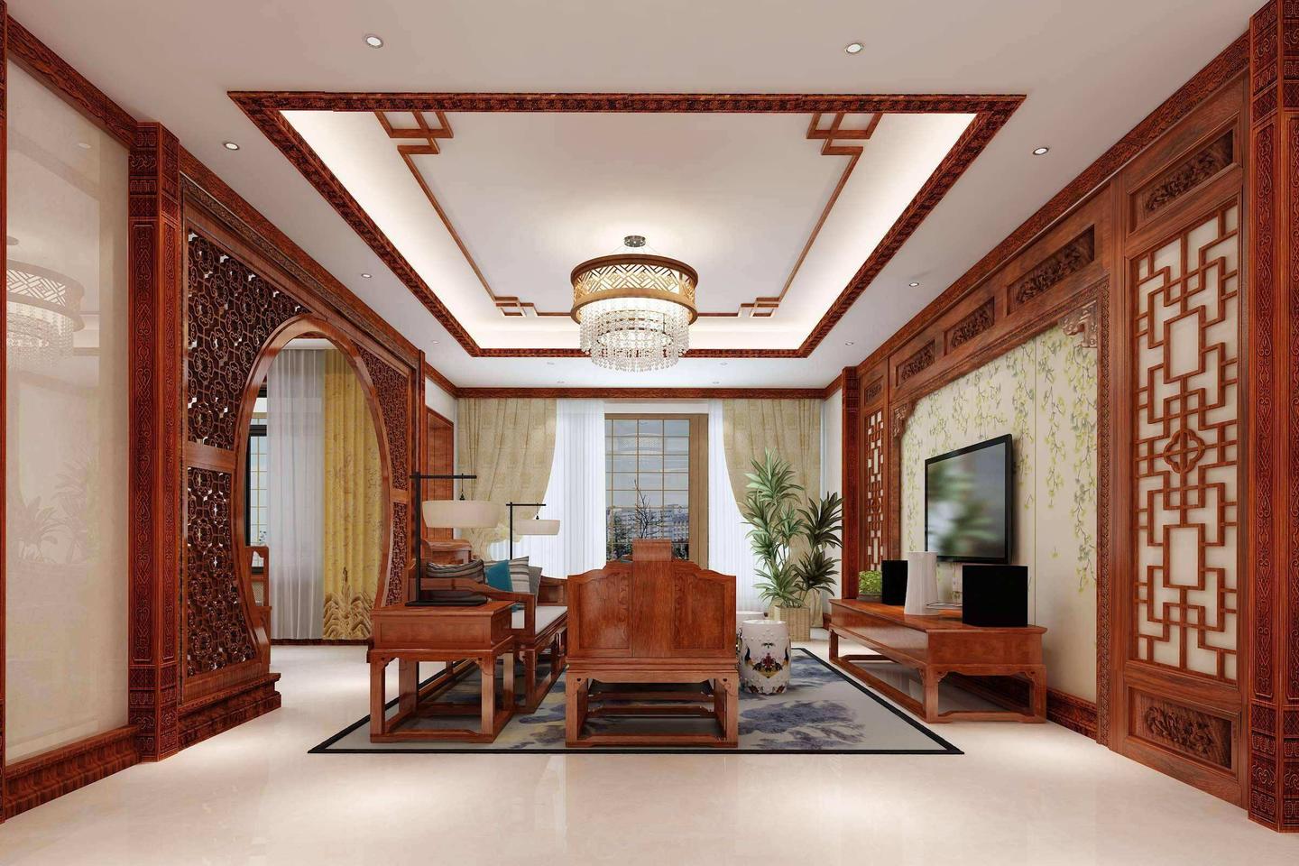 别墅红木装修特点轻松装出中国风